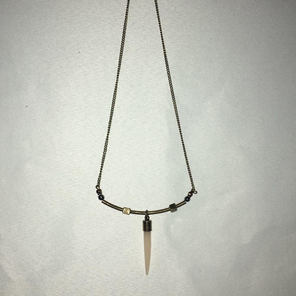 key and quartz gemstone necklaces